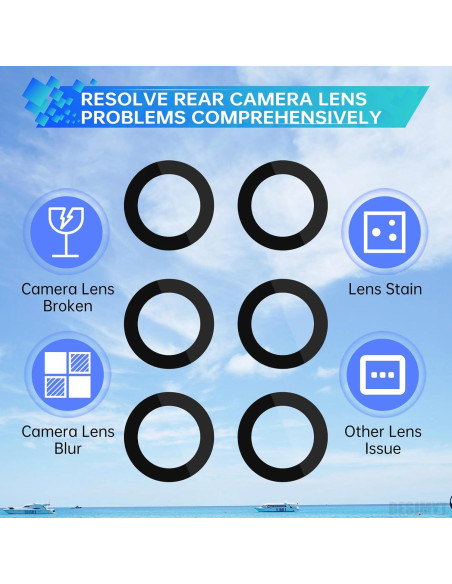 Reemplazo Lente Cámara Trasera Samsung Galaxy S22 5G - 2 Piezas