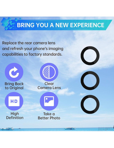 Reemplazo Lente Cámara Trasera Samsung Galaxy S22 5G - 2 Piezas