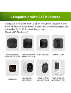 Paquete de 2 Soportes Magnéticos para Blink Outdoor 4 y Mini 2