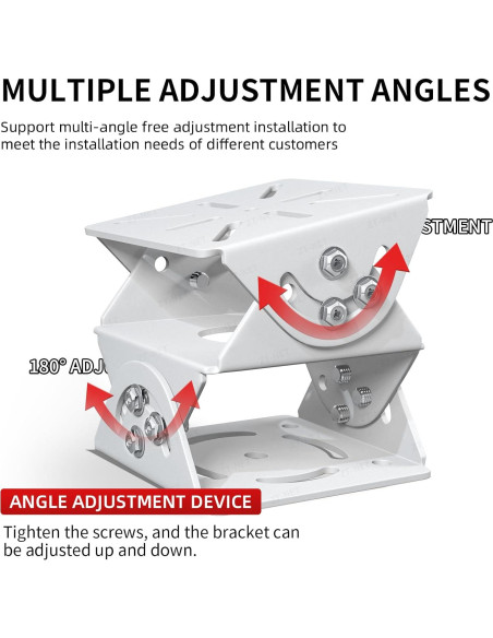 Soporte Universal ZT-NET para Cámara de Seguridad Ajustable 3 Ejes