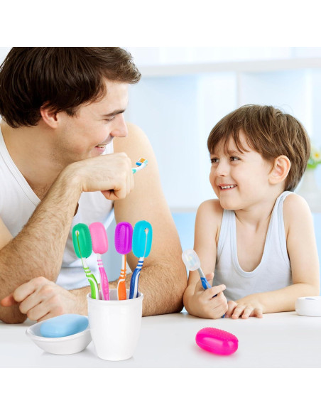 Cubiertas de Cabeza de Cepillo de Dientes Hxezoc - 6 Piezas Silicona