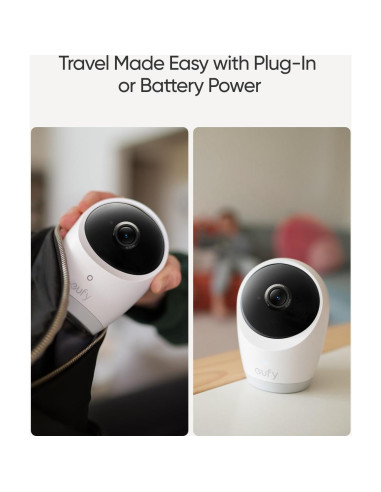 Cámara eufy E21 para Bebés 4K UHD, Panorámica 330, Batería 5000mAh