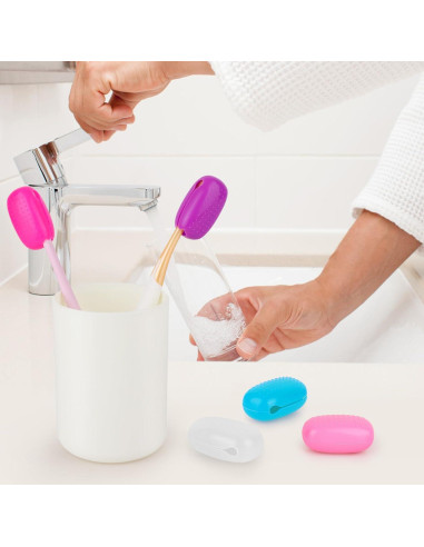 Cubiertas de Cabeza de Cepillo de Dientes Hxezoc - 6 Piezas Silicona