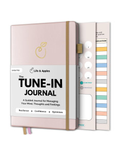 Diario de Salud Mental Life & Apples A5 Oro Rosa - Autocuidado