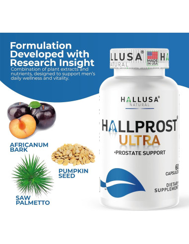 Suplemento Prostático Hallprost Ultra - 120 Cápsulas