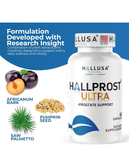 Suplemento Prostático Hallprost Ultra - 120 Cápsulas