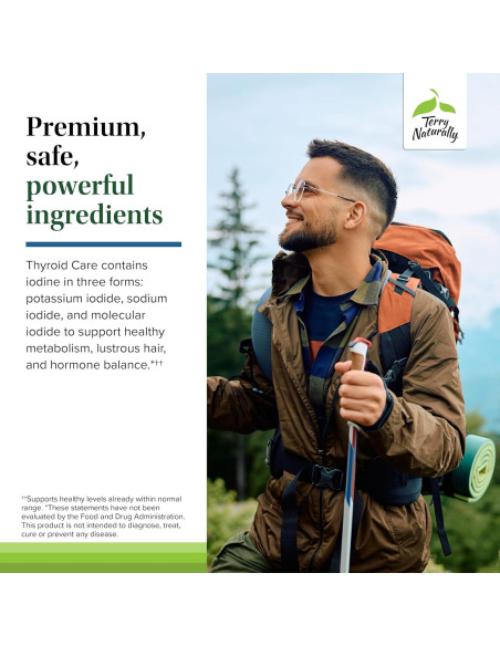 Suplemento Nutricional Terry Naturally Tiroides 60 Cápsulas