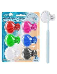Cubiertas de Cepillo de Dientes UCEC 6 Pack - Protectores Viaje