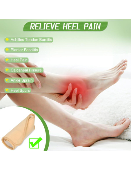 Compresa de Aceite de Ricino Lnkful para Tobillo 2pcs Alivio Dolor