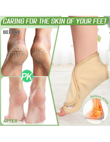 Compresa de Aceite de Ricino Lnkful para Tobillo 2pcs Alivio Dolor