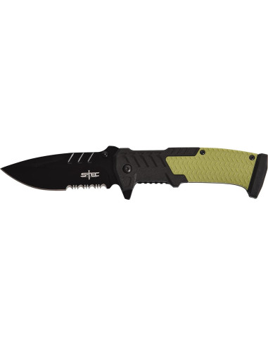 Cuchillo Plegable S-TEC TS014 Verde OD 20.96 cm Acero Inoxidable