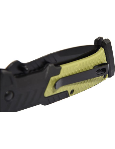 Cuchillo Plegable S-TEC TS014 Verde OD 20.96 cm Acero Inoxidable