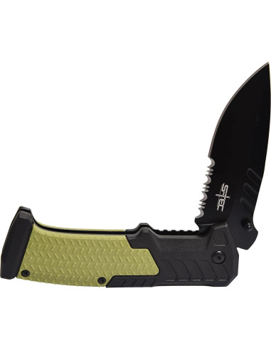 Cuchillo Plegable S-TEC TS014 Verde OD 20.96 cm Acero Inoxidable