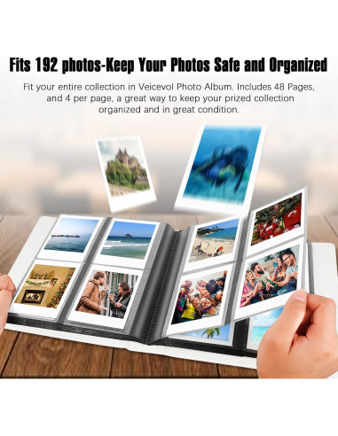 Álbum de Fotos Veicevol Negro para Fujifilm Instax y Polaroid