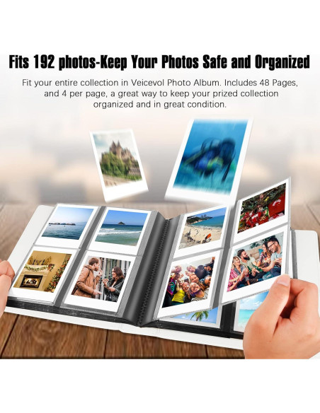 Álbum de Fotos Veicevol Negro para Fujifilm Instax y Polaroid