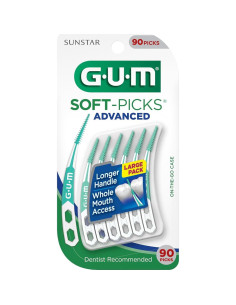 GUM Soft-Picks Avanzados - Palillos Dentales 90 Unidades 2