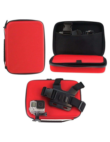Funda Dura Navitech Roja para Cámara de Acción Midland H9