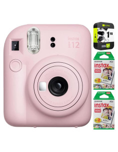 Cámara Instantánea Fujifilm Instax Mini 12 Rosa Flor + 40 Fotos