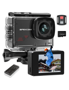 Cámara de Acción Apexcam M80 4K 60FPS con Tarjeta 128GB
