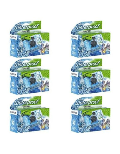 Cámara desechable a prueba de agua Fujifilm QuickSnap 800 - 6 unidades