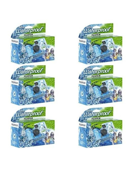 Cámara desechable a prueba de agua Fujifilm QuickSnap 800 - 6 unidades