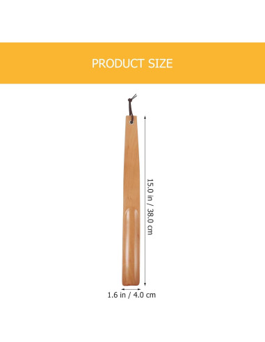 Cuchara de Zapato de Madera Artibetter 38cm Mango Largo