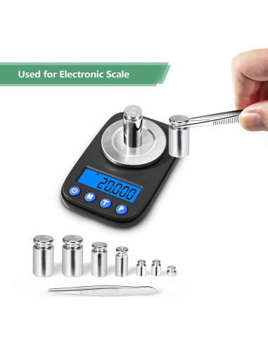 Conjunto de Pesas de Calibración 7 PCS ACCT para Balanza Digital