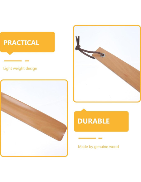 Cuchara de Zapato de Madera Artibetter 38cm Mango Largo