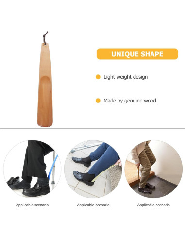 Cuchara de Zapato de Madera Artibetter 38cm Mango Largo