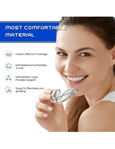 Protector Bucal Nocturno QJ para Rechinar Dientes - 2 Tamaños 2