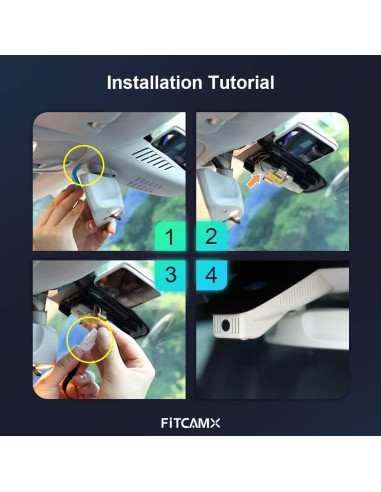 Cámara de Tablero Fitcamx 4K Doble para Mercedes-Benz GLC 300