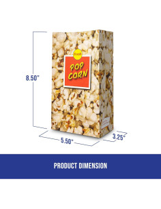 Bolsas de Palomitas MT Products 70.87 g - Paquete de 50 Unidades 2