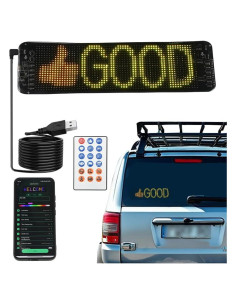 Cartel LED Programable Blueshyhall 35.56 cm x 10.16 cm