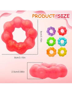 Paquete de 4 Pulseras de Estrés Manmel - Juguetes Sensoriales 2