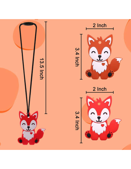 Collares Masticables Silicona LeeYean para Niños - Paquete de 2