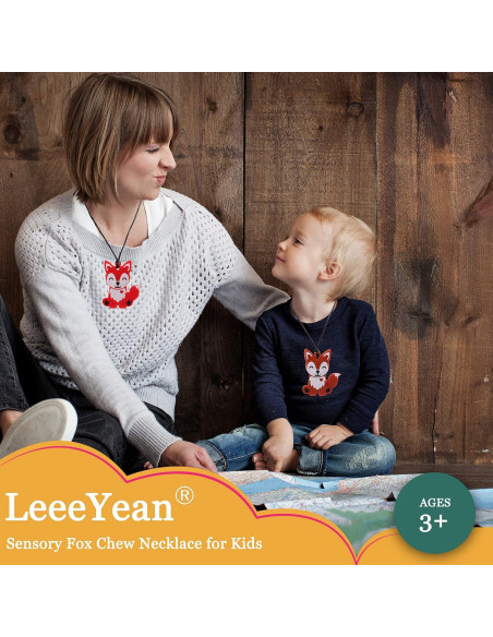 Collares Masticables Silicona LeeYean para Niños - Paquete de 2