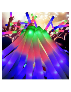 Palos de Espuma LED Brillantes EXCECAR 45 Pcs 3 Modos