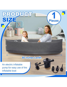 Silla Sensorial Inflable Namalu 203 cm Gris para Niños 2