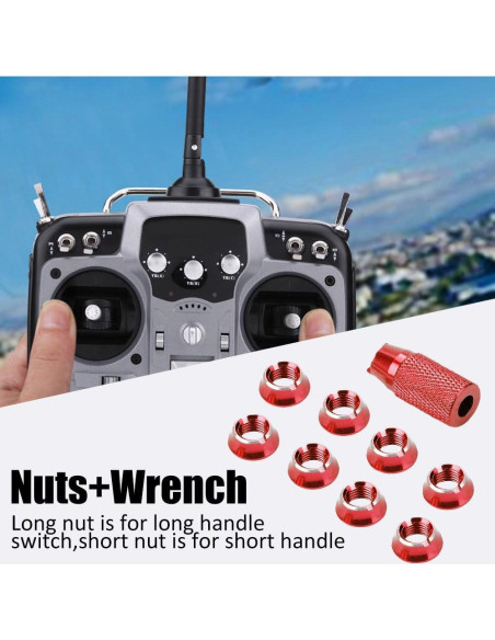 Tuerca de Interruptor de Control Dilwe para Radio Futaba JR