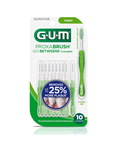 GUM Proxabrush Go-Betweens Ajustado - Cepillos Interdentales 10ct