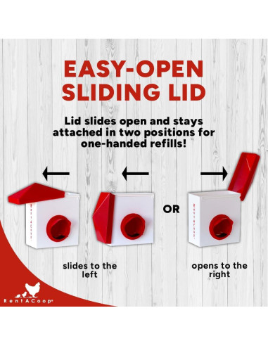 Alimentador RentACoop Chick2Chicken 1.13kg Libre de BPA