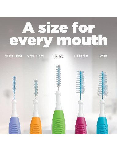 GUM Proxabrush Go-Betweens Ajustado - Cepillos Interdentales 10ct