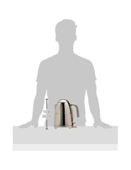 Hervidor Eléctrico SMEG KLF03 1.7L Cromo Retro 50s