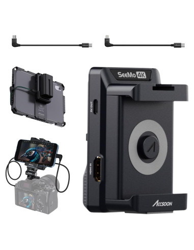 Accsoon SeeMo 4K Adaptador HDMI para iPhone y iPad