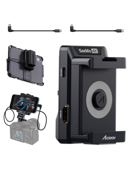 Accsoon SeeMo 4K Adaptador HDMI para iPhone y iPad