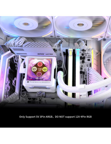 Enfriador AIO Thermalright Elite Vision 360 ARGB Blanco 6.93cm
