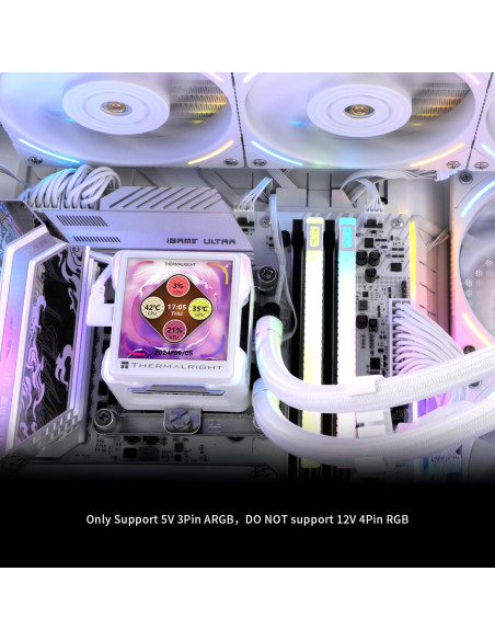 Enfriador AIO Thermalright Elite Vision 360 ARGB Blanco 6.93cm