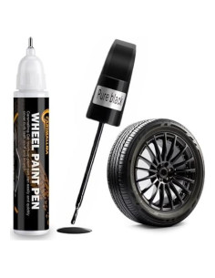 Pintura de Retoque para Llantas Carsmallma 12.1 ml Negro Brillante