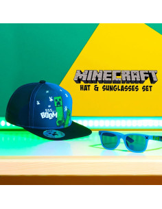 Gorra de béisbol Minecraft y gafas de sol UV para niños 2