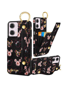 Funda Cartera Petitian para Moto G Power 5G 2024 - Cuero Miqi